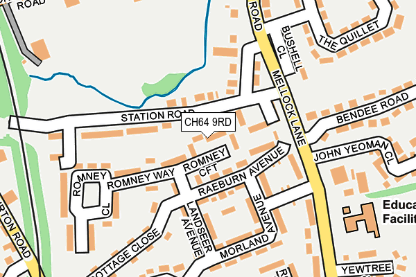 CH64 9RD map - OS OpenMap – Local (Ordnance Survey)