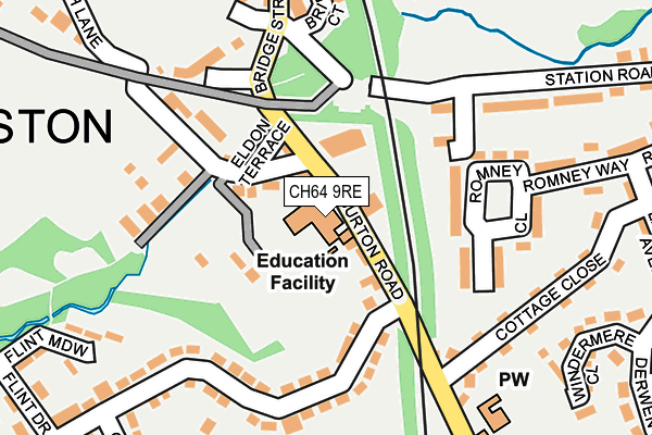 CH64 9RE map - OS OpenMap – Local (Ordnance Survey)