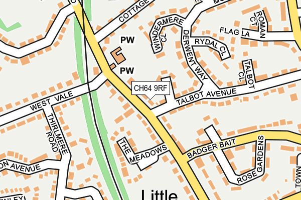 CH64 9RF map - OS OpenMap – Local (Ordnance Survey)