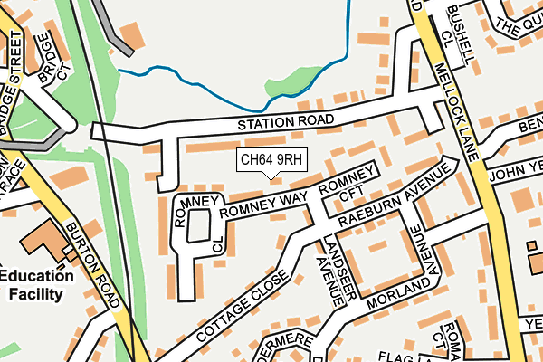 CH64 9RH map - OS OpenMap – Local (Ordnance Survey)