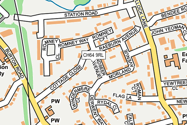 CH64 9RL map - OS OpenMap – Local (Ordnance Survey)