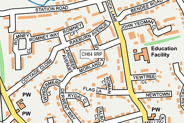 CH64 9RP map - OS OpenMap – Local (Ordnance Survey)