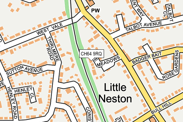 CH64 9RQ map - OS OpenMap – Local (Ordnance Survey)