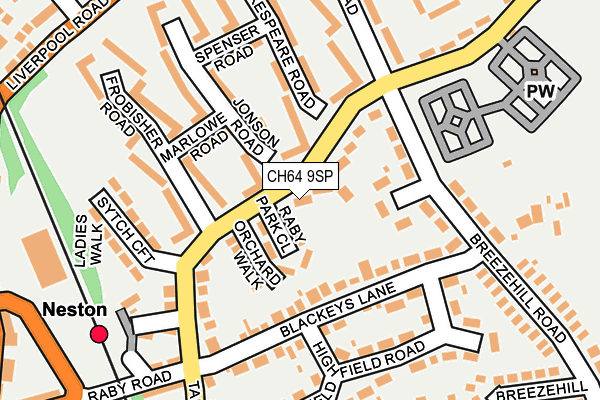 CH64 9SP map - OS OpenMap – Local (Ordnance Survey)