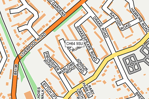 CH64 9SU map - OS OpenMap – Local (Ordnance Survey)