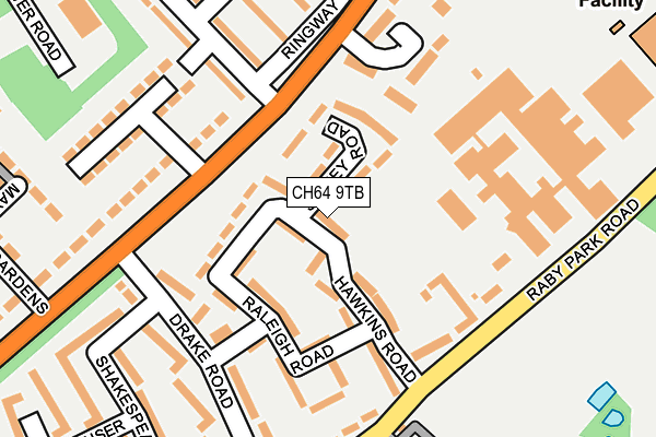 CH64 9TB map - OS OpenMap – Local (Ordnance Survey)