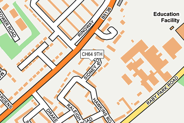 CH64 9TH map - OS OpenMap – Local (Ordnance Survey)