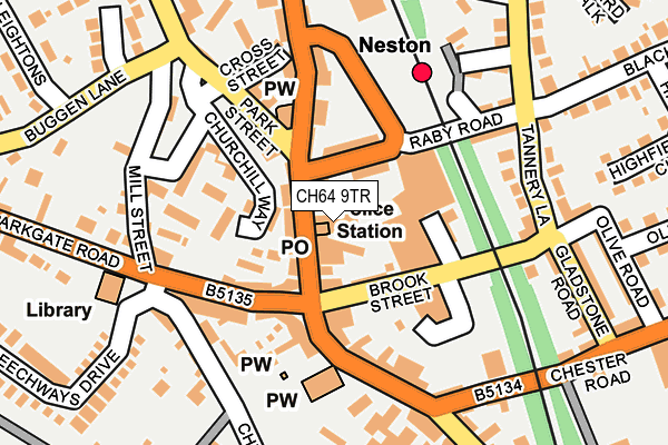 CH64 9TR map - OS OpenMap – Local (Ordnance Survey)