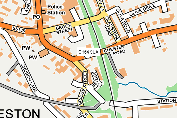 CH64 9UA map - OS OpenMap – Local (Ordnance Survey)