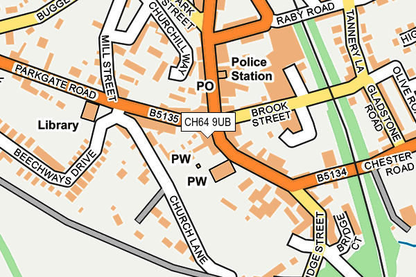 CH64 9UB map - OS OpenMap – Local (Ordnance Survey)