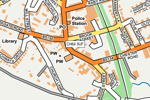 CH64 9UF map - OS OpenMap – Local (Ordnance Survey)