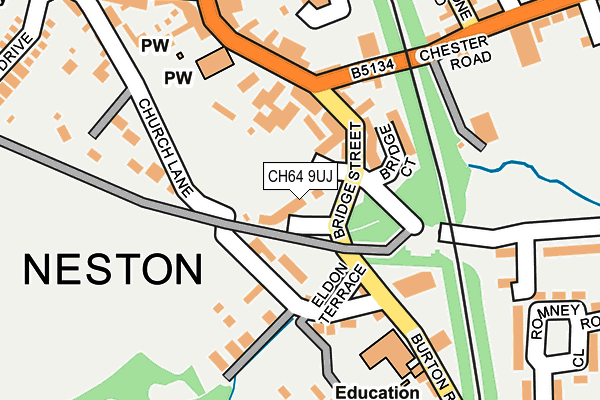 Map of JUST RIDING ALONG NESTON LTD at local scale