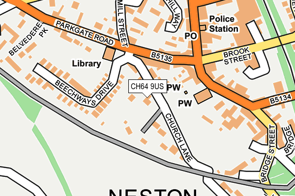 Map of RON WELSH (NORTH WEST) LIMITED at local scale