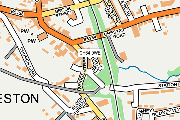 CH64 9WE map - OS OpenMap – Local (Ordnance Survey)