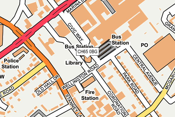 CH65 0BG map - OS OpenMap – Local (Ordnance Survey)