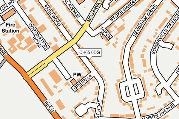 CH65 0DG map - OS OpenMap – Local (Ordnance Survey)