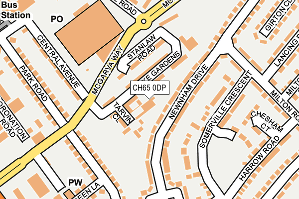 CH65 0DP map - OS OpenMap – Local (Ordnance Survey)