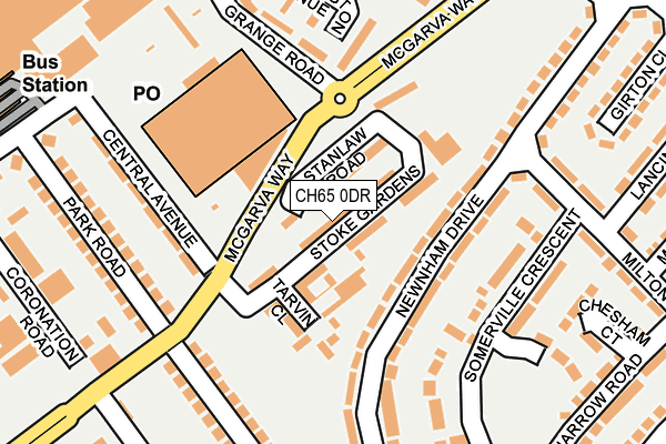CH65 0DR map - OS OpenMap – Local (Ordnance Survey)