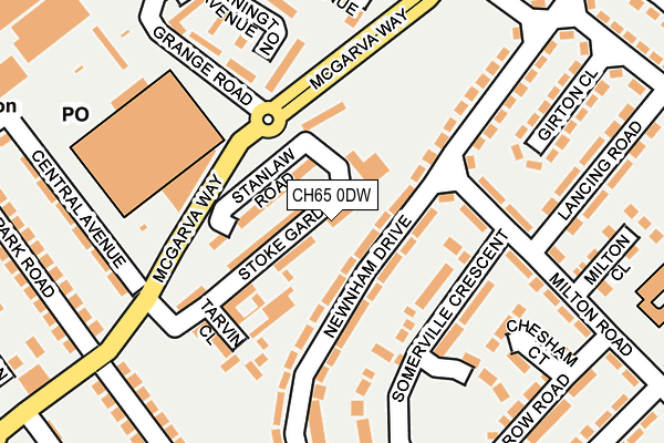 CH65 0DW map - OS OpenMap – Local (Ordnance Survey)