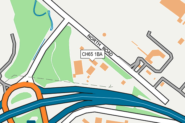 CH65 1BA map - OS OpenMap – Local (Ordnance Survey)