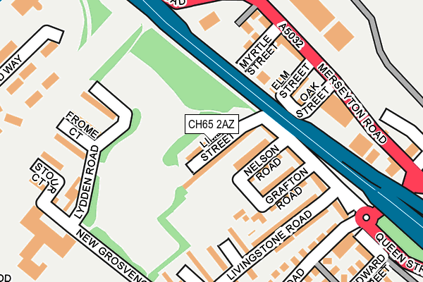 CH65 2AZ map - OS OpenMap – Local (Ordnance Survey)