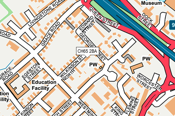 CH65 2BA map - OS OpenMap – Local (Ordnance Survey)