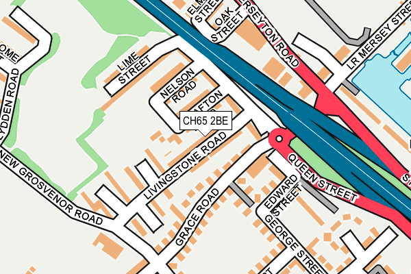 CH65 2BE map - OS OpenMap – Local (Ordnance Survey)