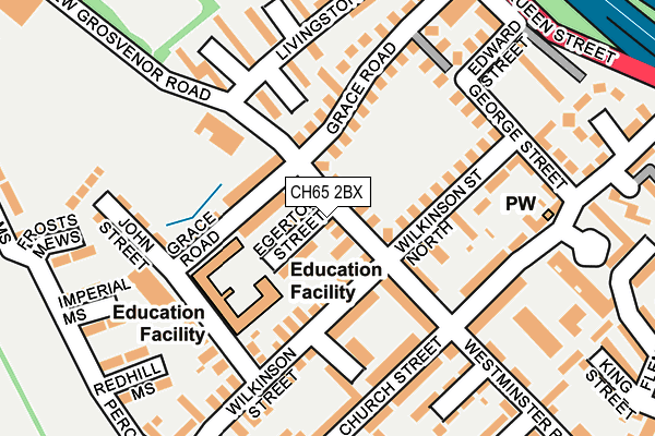 CH65 2BX map - OS OpenMap – Local (Ordnance Survey)