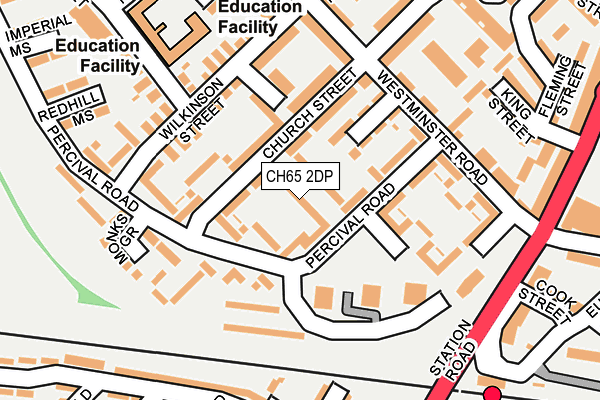 CH65 2DP map - OS OpenMap – Local (Ordnance Survey)