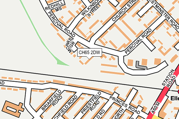 CH65 2DW map - OS OpenMap – Local (Ordnance Survey)