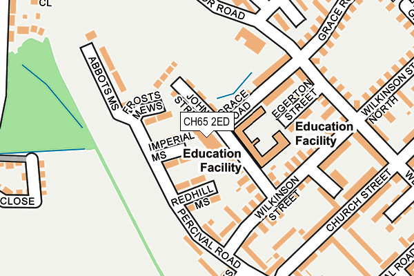 CH65 2ED map - OS OpenMap – Local (Ordnance Survey)