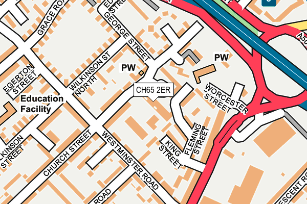 CH65 2ER map - OS OpenMap – Local (Ordnance Survey)