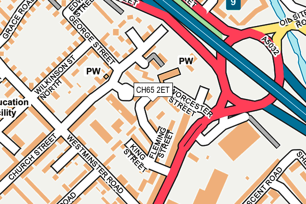 CH65 2ET map - OS OpenMap – Local (Ordnance Survey)