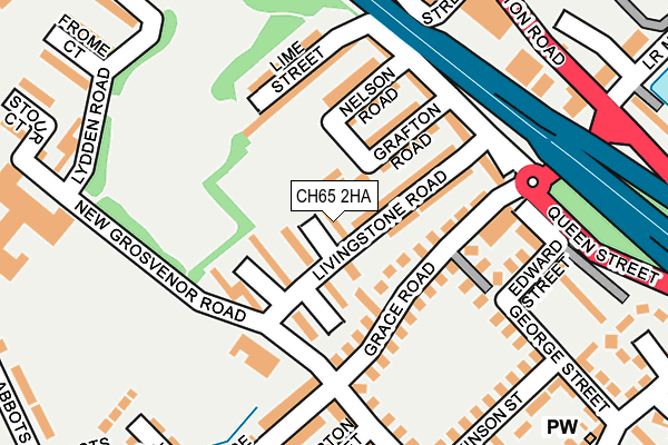 CH65 2HA map - OS OpenMap – Local (Ordnance Survey)