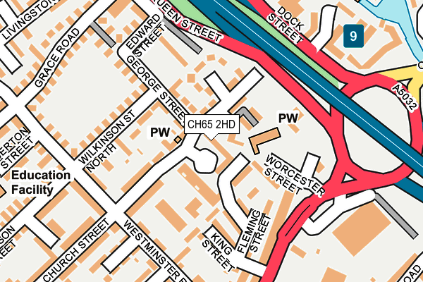 CH65 2HD map - OS OpenMap – Local (Ordnance Survey)