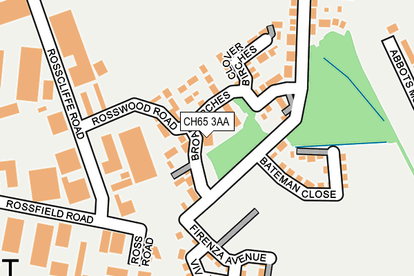 CH65 3AA map - OS OpenMap – Local (Ordnance Survey)