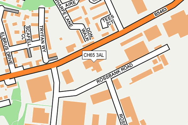 CH65 3AL map - OS OpenMap – Local (Ordnance Survey)