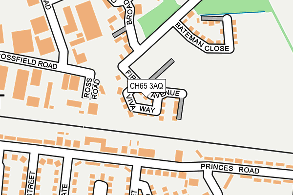 CH65 3AQ map - OS OpenMap – Local (Ordnance Survey)