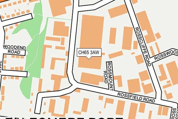 CH65 3AW map - OS OpenMap – Local (Ordnance Survey)