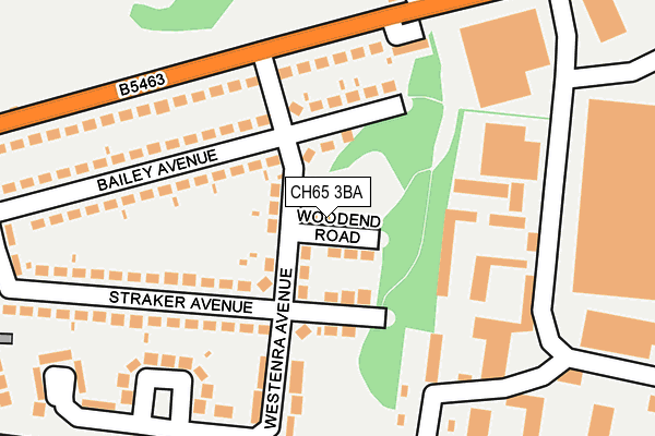 CH65 3BA map - OS OpenMap – Local (Ordnance Survey)