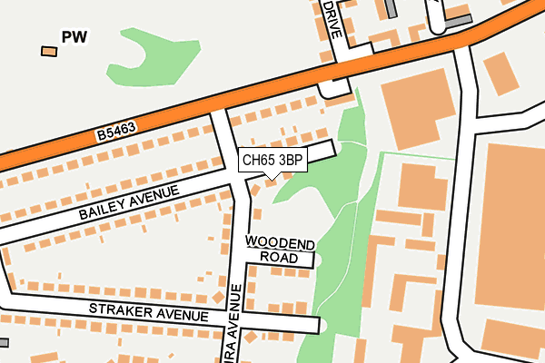 CH65 3BP map - OS OpenMap – Local (Ordnance Survey)