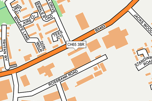 CH65 3BR map - OS OpenMap – Local (Ordnance Survey)