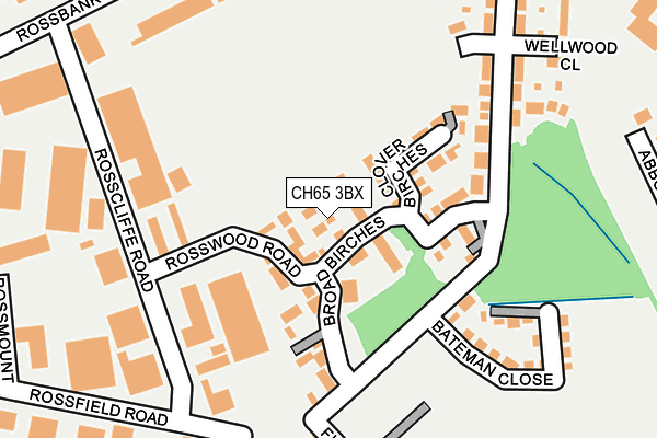 CH65 3BX map - OS OpenMap – Local (Ordnance Survey)