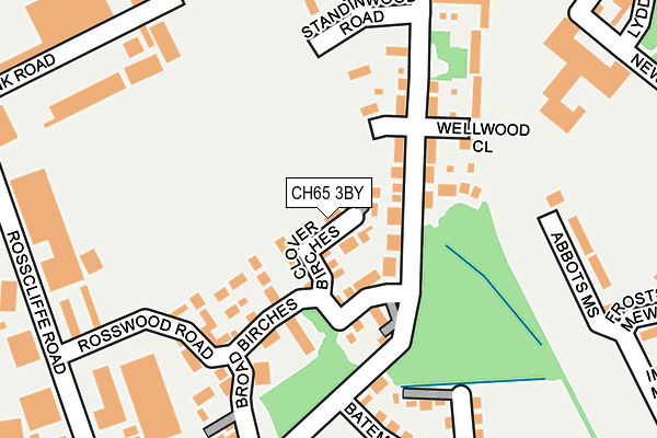 CH65 3BY map - OS OpenMap – Local (Ordnance Survey)