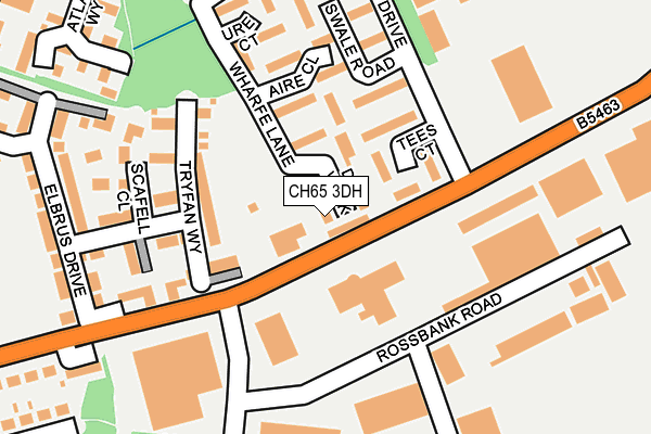 CH65 3DH map - OS OpenMap – Local (Ordnance Survey)