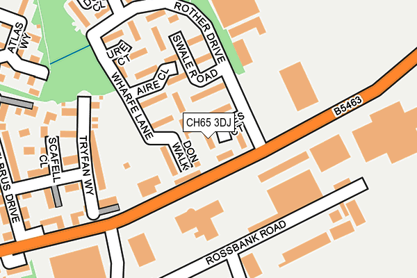 CH65 3DJ map - OS OpenMap – Local (Ordnance Survey)