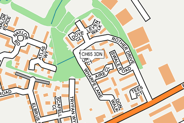 CH65 3DN map - OS OpenMap – Local (Ordnance Survey)