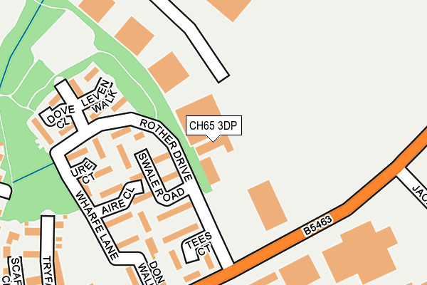 CH65 3DP map - OS OpenMap – Local (Ordnance Survey)