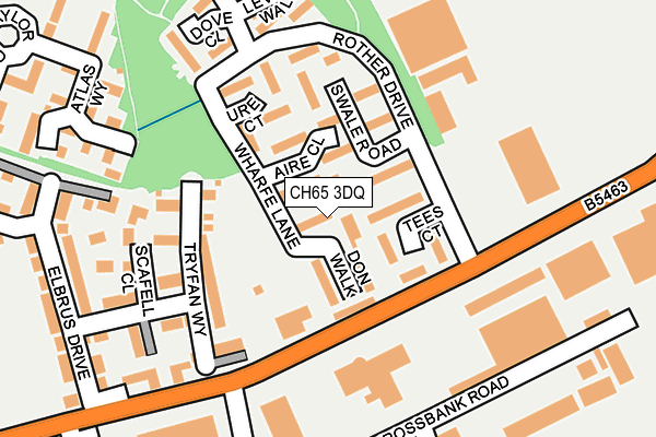 CH65 3DQ map - OS OpenMap – Local (Ordnance Survey)