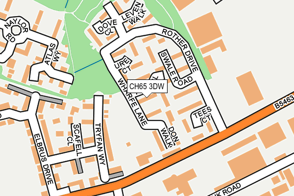 CH65 3DW map - OS OpenMap – Local (Ordnance Survey)
